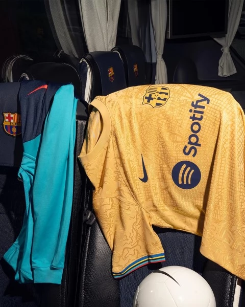 FC Barcelona Fodboldsæt Børn 2022-23 F. De Jong 21 Udebanetrøje
